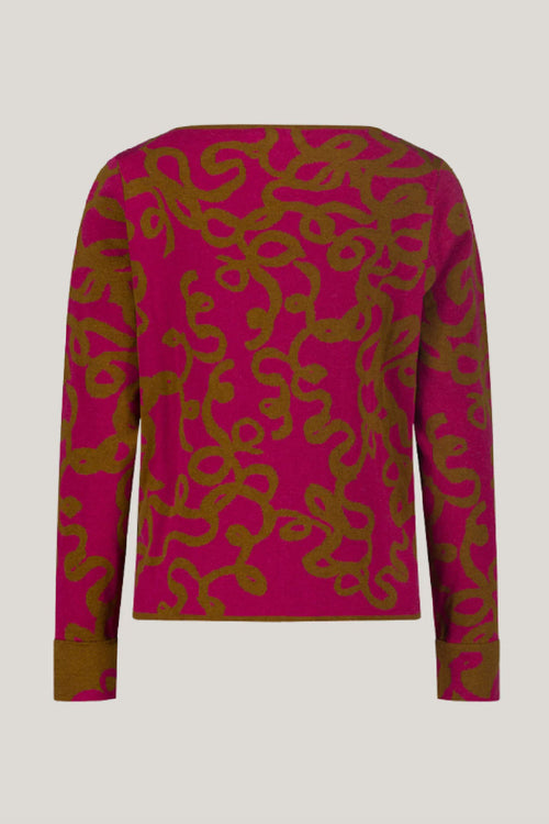DOODLE CREW NECK KNIT IN PINK