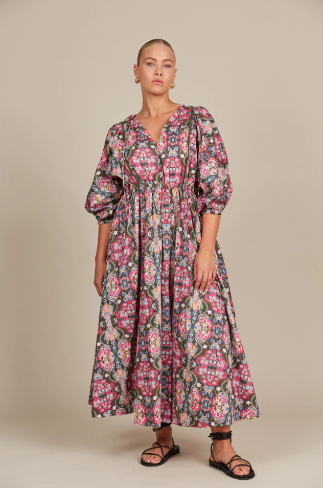 Remi Shirred Maxi Dress
