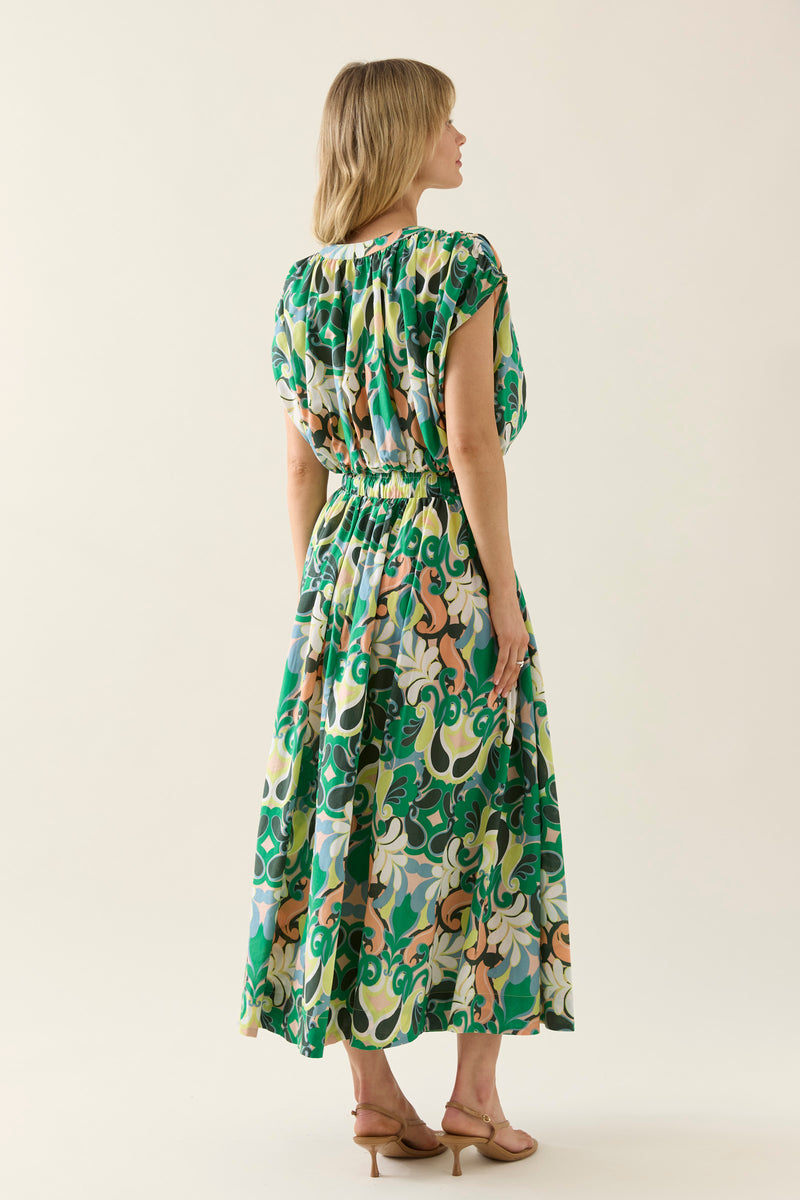 AURORA MAXI SKIRT - PAISLEY