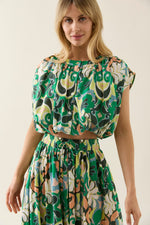 AURORA MAXI SKIRT - PAISLEY