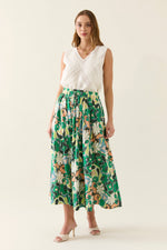 AURORA MAXI SKIRT - PAISLEY