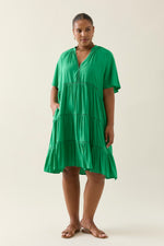 OLINE DRESS - GREEN