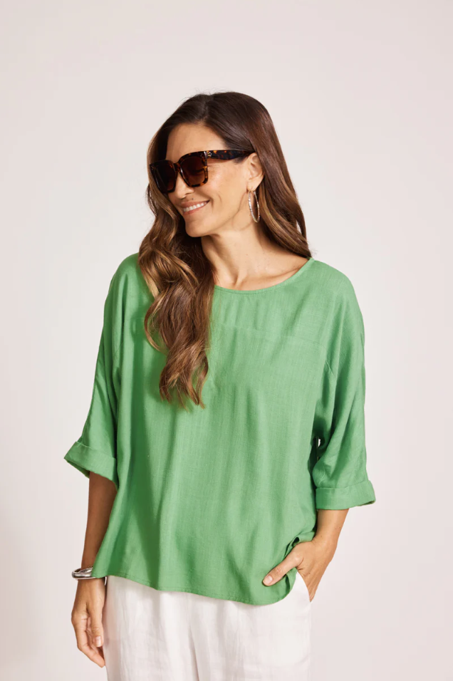 ALESSIA RELAXED TOP - JADE