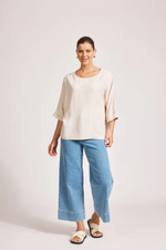ALESSIA RELAXED TOP - TUSK