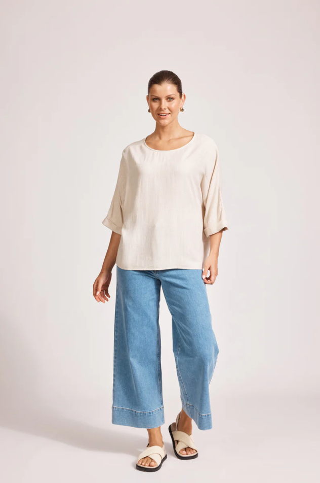ALESSIA RELAXED TOP - TUSK