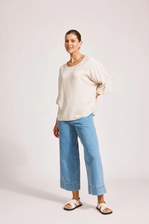 ALESSIA RELAXED TOP - TUSK