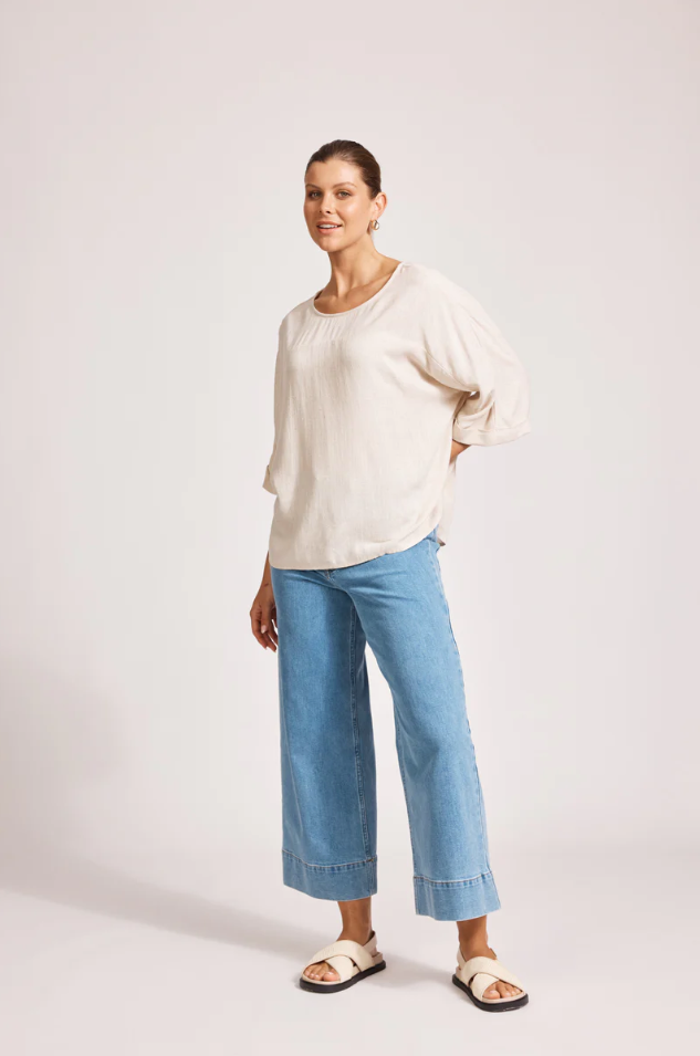 ALESSIA RELAXED TOP - TUSK