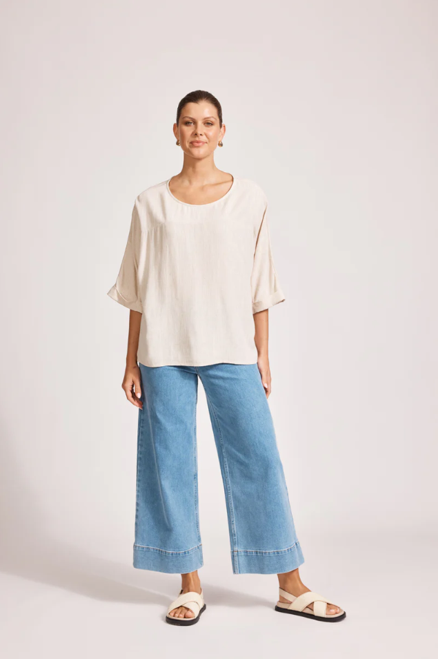 ALESSIA RELAXED TOP - TUSK