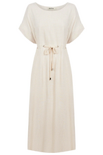 ALESSIA ROPE TIE DRESS - TUSK