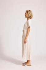 ALESSIA ROPE TIE DRESS - TUSK