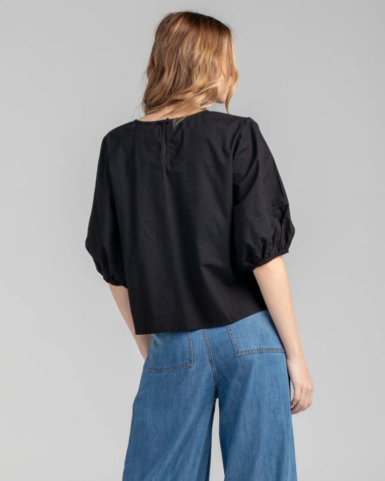 AVA TOP: BLACK