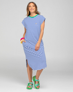 BELLISSIMMO DRESS - BLUE STRIPE