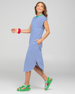 BELLISSIMMO DRESS - BLUE STRIPE