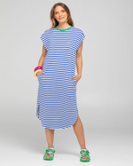 BELLISSIMMO DRESS - BLUE STRIPE