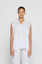 BETHANY SHIRT - WHITE STRIPE