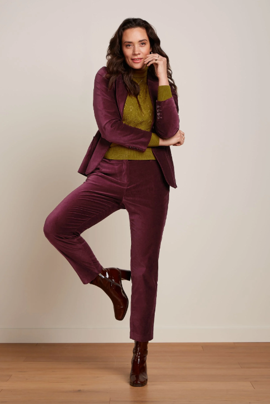 BIBI BLAZER - CABERNET RED