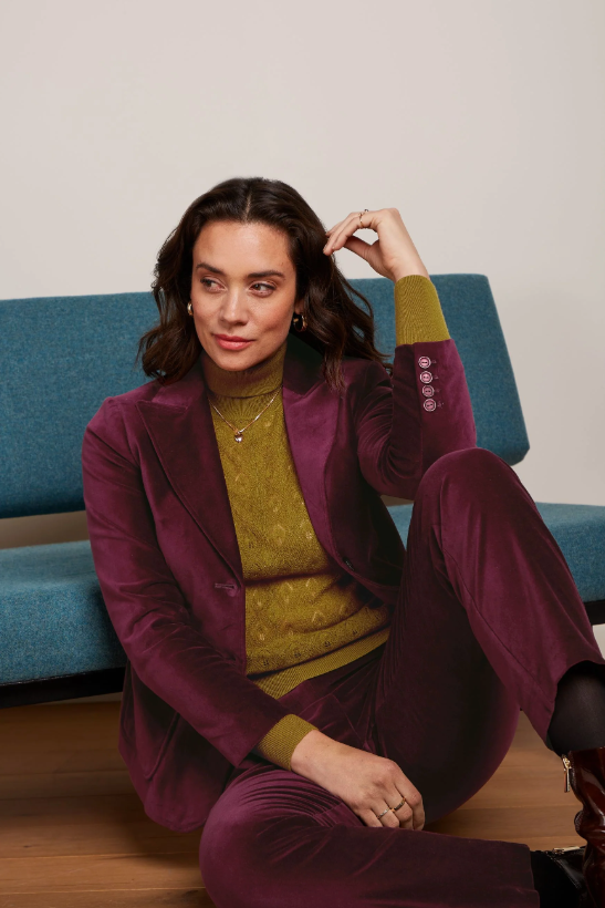 BIBI BLAZER - CABERNET RED