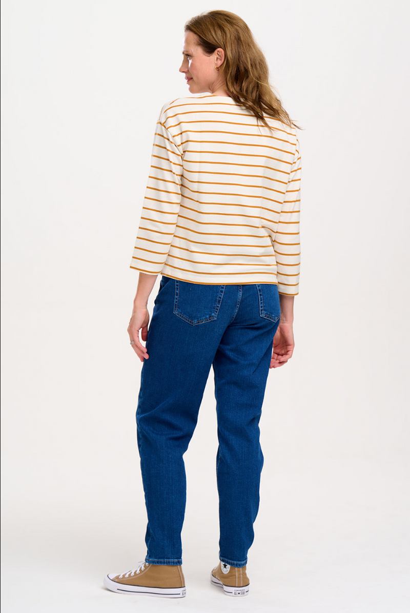 BILLIE BRETON TOP - OFF WHITE/TAN, LIGHTNING STRIKE