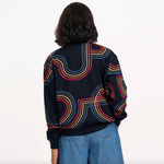 BOBBI BOMBER JACKET - BLACK, RETRO RACER
