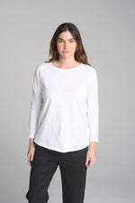 RAGLAN LONG SLEEVE TEE - WHITE