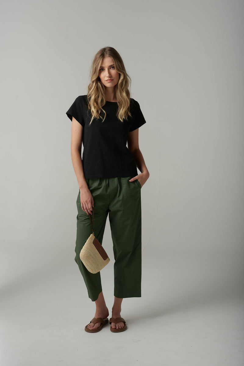 BASIC CREW TEE - BLACK