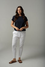 BASIC CREW TEE - PARISIAN NAVY