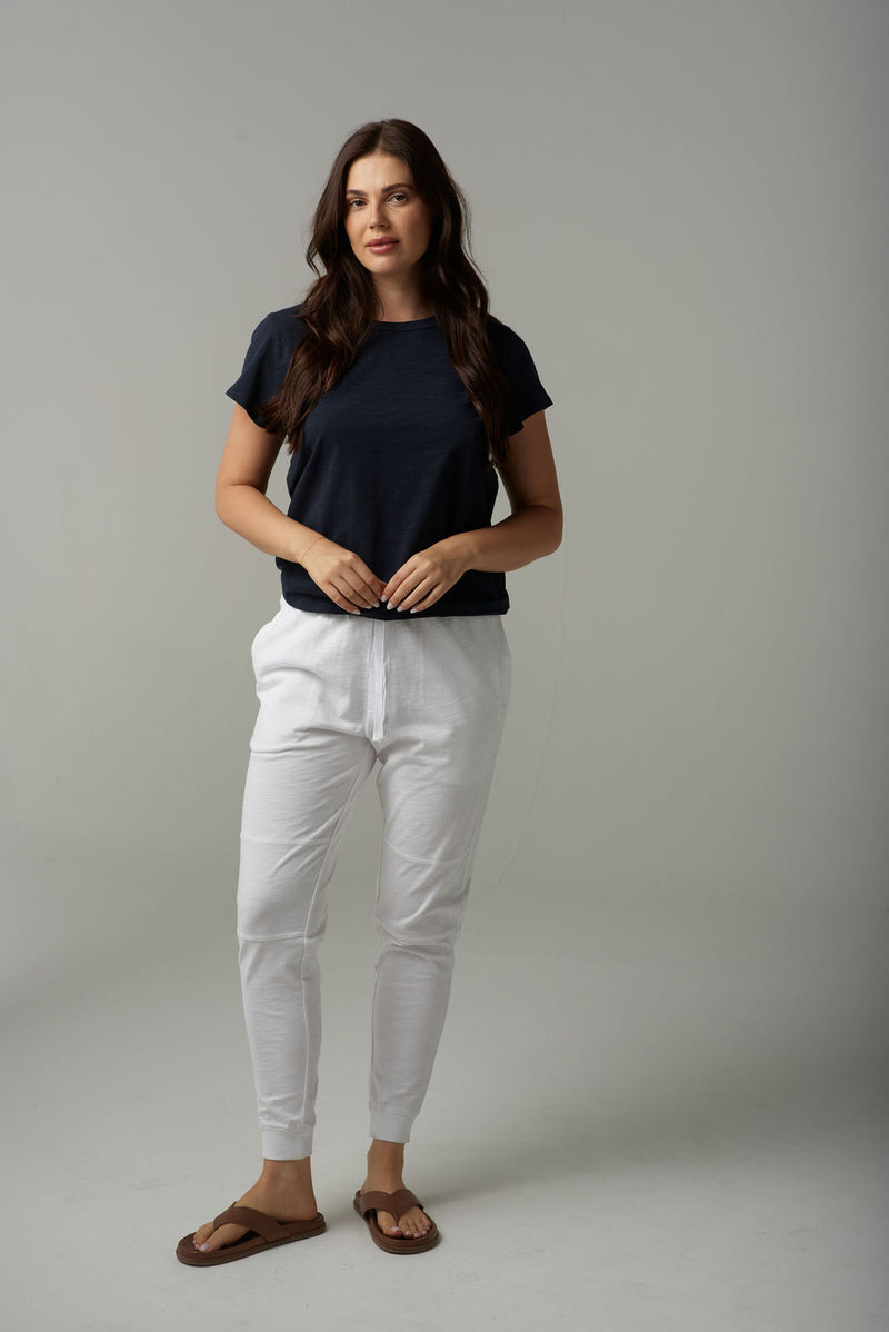 BASIC CREW TEE - PARISIAN NAVY