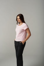 BASIC CREW TEE - PINK TOUCH