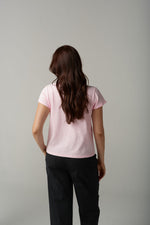 BASIC CREW TEE - PINK TOUCH