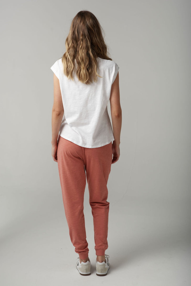 TONAL EMBROIDERED MUSCLE TEE