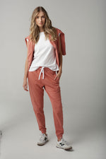 TONAL EMBROIDERED MUSCLE TEE