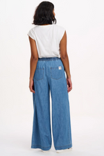 CHRISSY RELAXED TANK T-SHIRT - OFF-WHITE, SUNSET WAVES