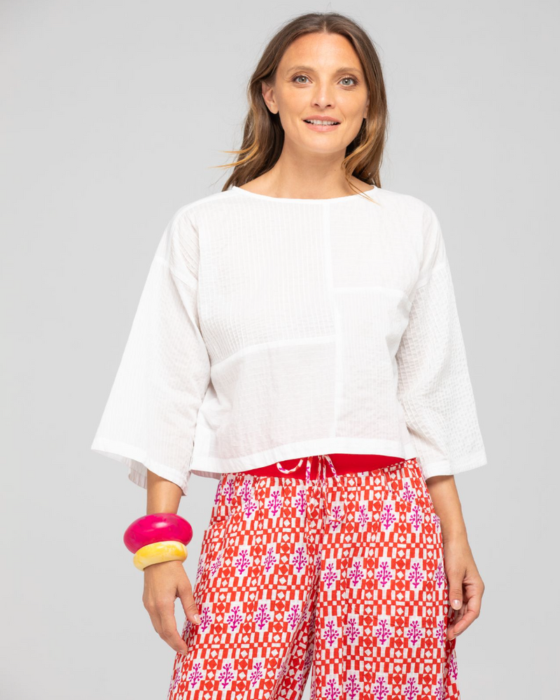 DIMPLE TOP - WHITE