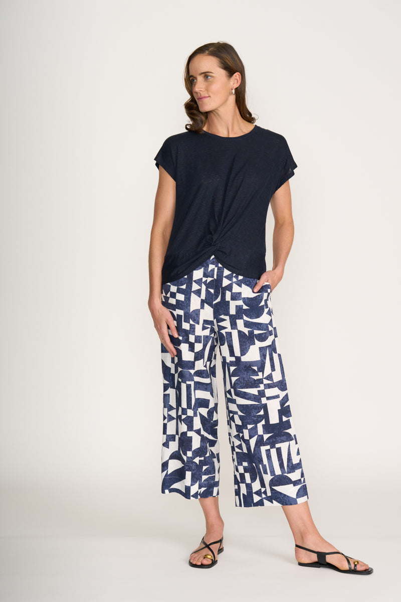 DO THE TWIST TOP - TRUE NAVY