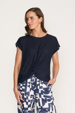 DO THE TWIST TOP - TRUE NAVY