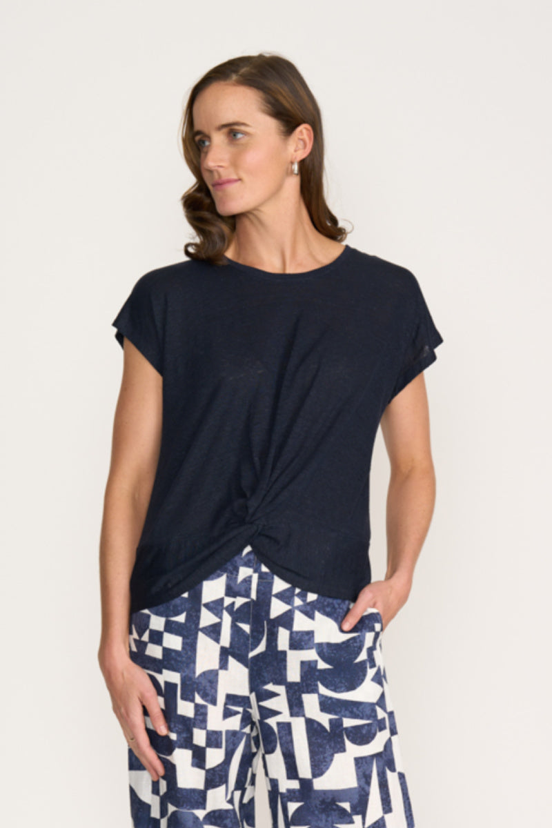 DO THE TWIST TOP - TRUE NAVY