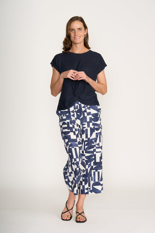 DO THE TWIST TOP - TRUE NAVY