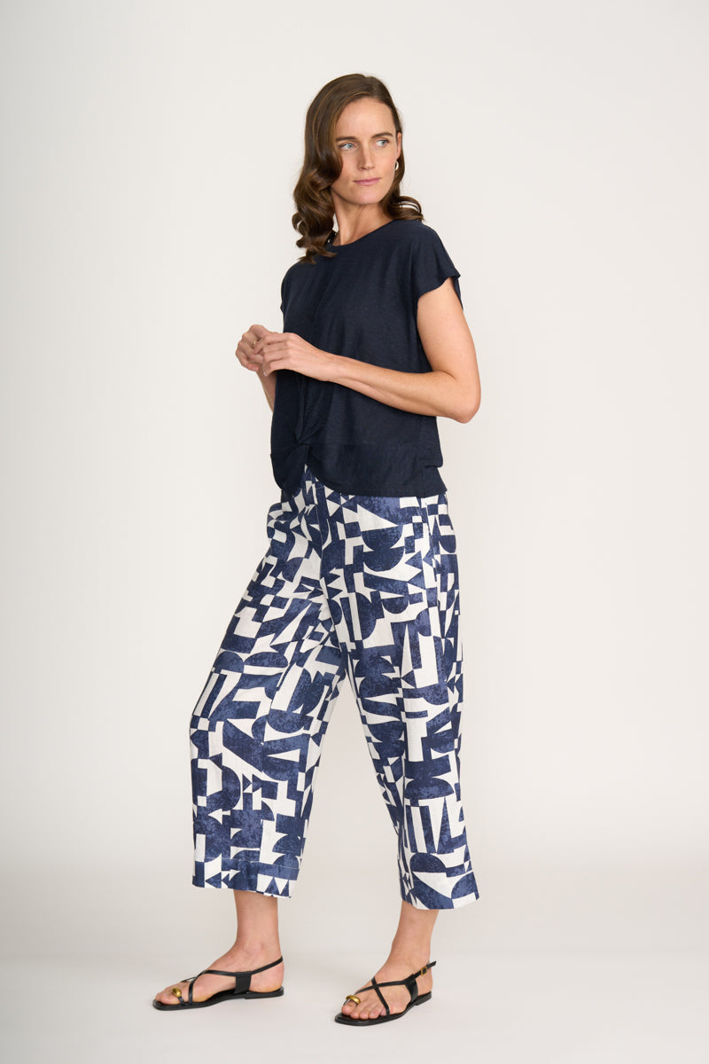 DO THE TWIST TOP - TRUE NAVY