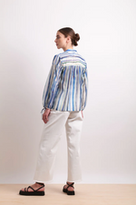 DRAW THE LINE SHIRT -  AZURE STRIPE