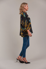 ELSIE RELAXED SHIRT - BOTANICAL BLACK