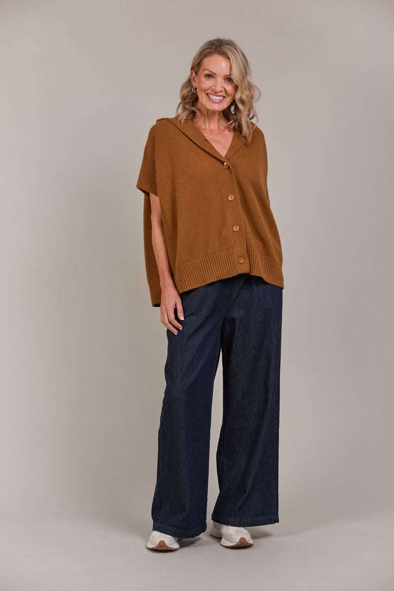 ESTEL HOOD KNIT - HAZEL