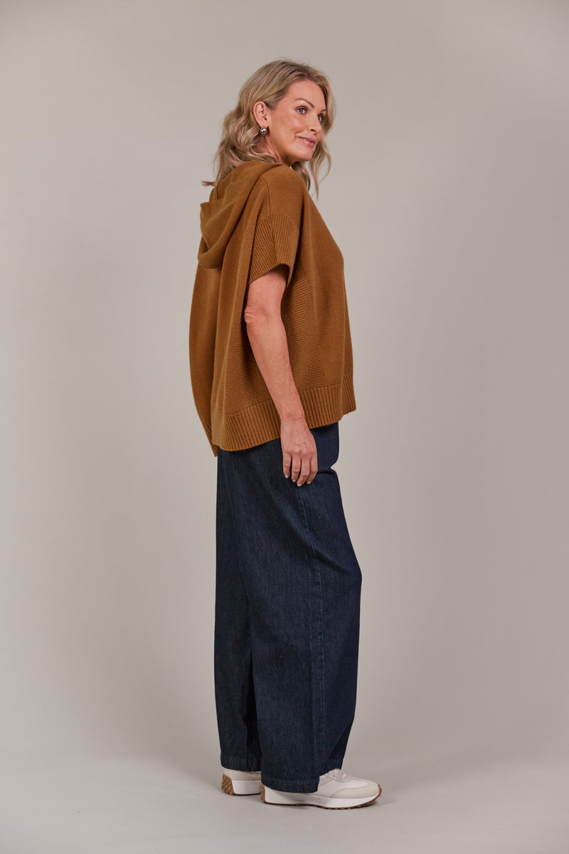 ESTEL HOOD KNIT - HAZEL