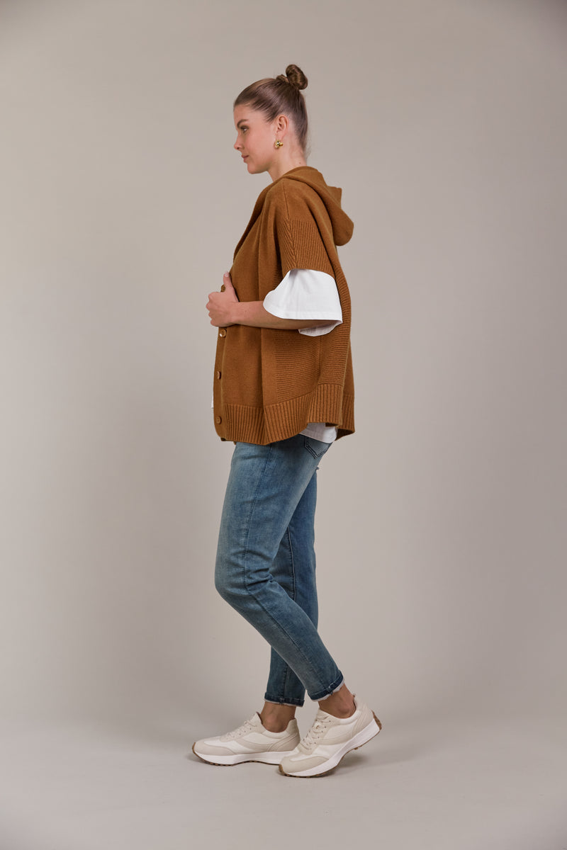 ESTEL HOOD KNIT - HAZEL