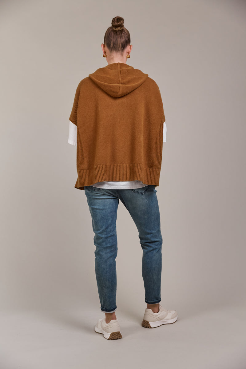 ESTEL HOOD KNIT - HAZEL
