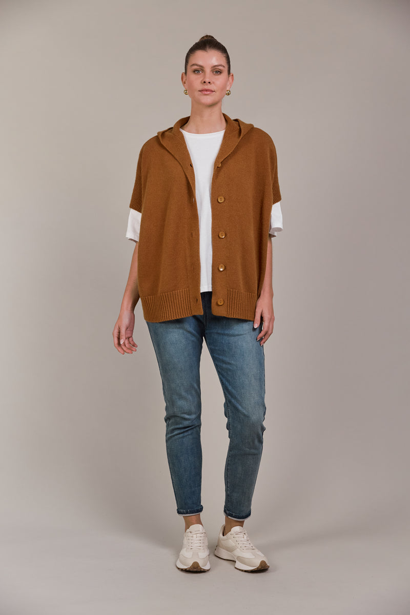 ESTEL HOOD KNIT - HAZEL