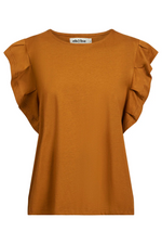 FRANCIA FRILL TANK- CARAMEL