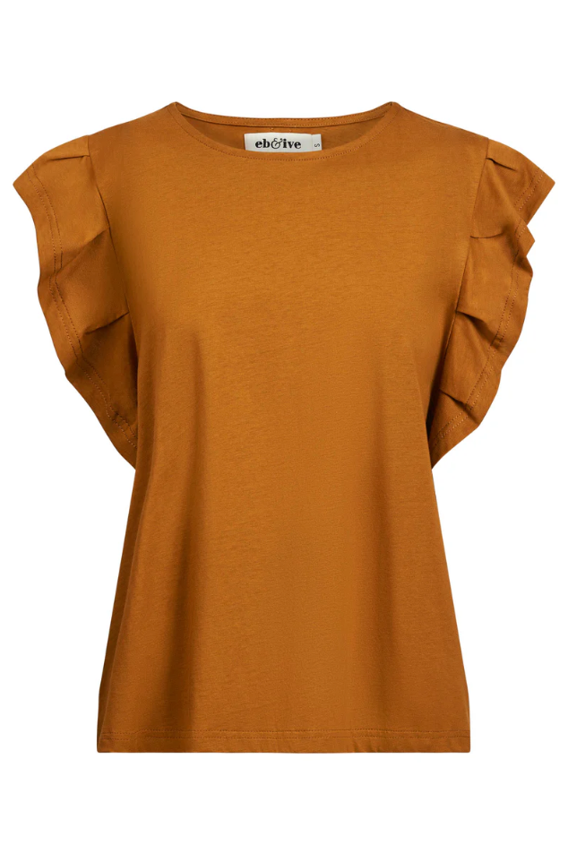 FRANCIA FRILL TANK- CARAMEL