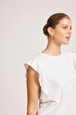 FRANCIA FRILL TANK- WHITE