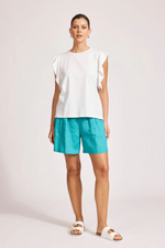 FRANCIA FRILL TANK- WHITE