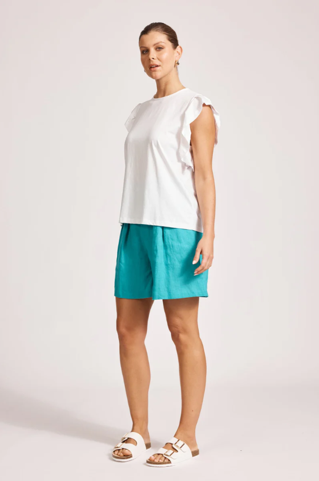 FRANCIA FRILL TANK- WHITE